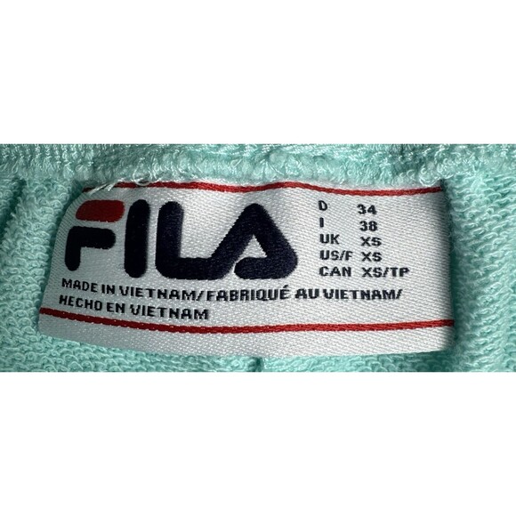 FILA Womens X-Small Blue French Terry Jogger Pants Sweatpants Athletic Track New - Picture 8 of 8